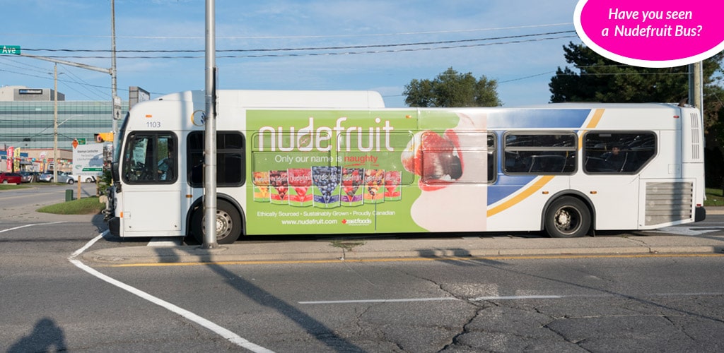 Nudefruit bus ad